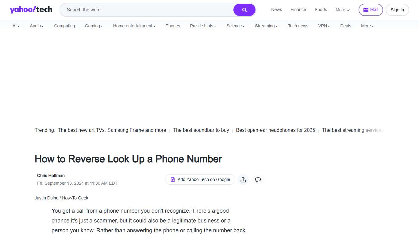 How to Reverse Look Up a Phone Number